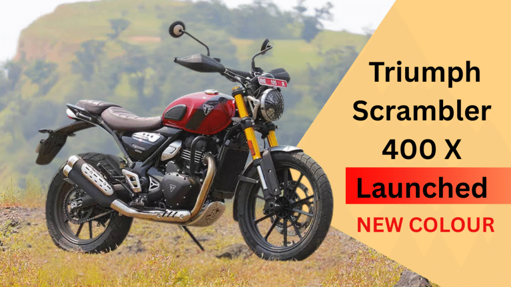 2025 Triumph Scrambler 400 X Launched new colour