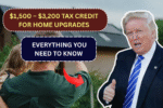 $1,500 – $3,200 Tax Credit for Home Upgrades: Everything You Need to Know