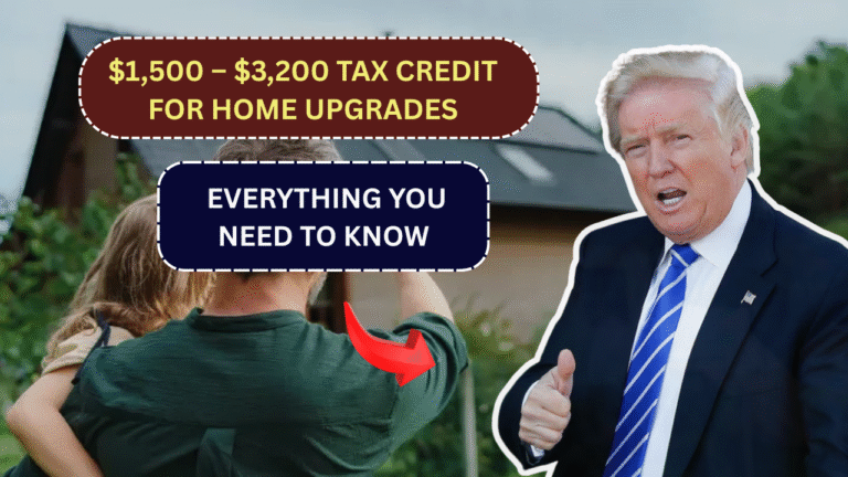 $1,500 – $3,200 Tax Credit for Home Upgrades: Everything You Need to Know